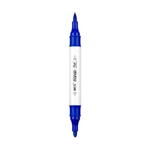 Rich Art-X Acrylic Duo Marker Çift Uçlu Su Bazlı Boyama Kalemi No:31 Mavi