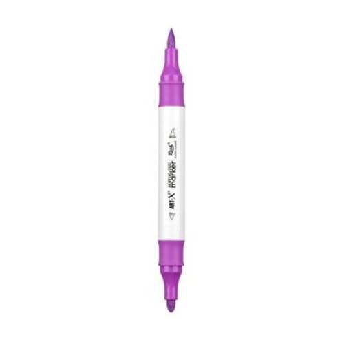 Rich Art-X Acrylic Duo Marker Çift Uçlu Su Bazlı Boyama Kalemi No:131 Açık Mor