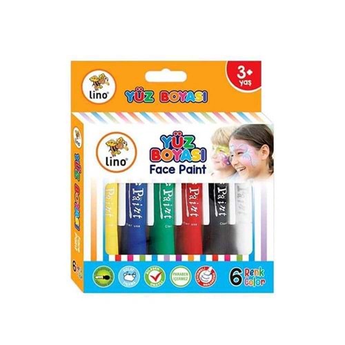 Lino Yüz Boyasi 6'Li Yikanabilir