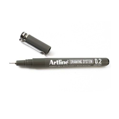 Artline Drawing System Teknik Çizim Kalemi 0.2 mm Kırmızı