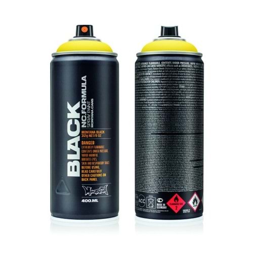 Montana Black 400ml Kicking Yellow BLK1025