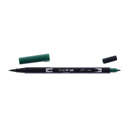 Tombow Dual Brush Pen Grafik Çizim Kalemi 277 Dark Green