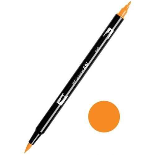 Tombow Dual Brush Pen Grafik Çizim Kalemi 933 Orange