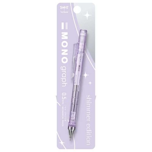Tombow Mono Graph Shimmer Mekanik Kurşun Kalem 0,5Mm Blisterli Mor