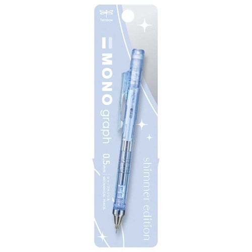 Tombow Mono Graph Shimmer Mekanik Kursun Kalem 0,5Mm Blisterli Buz Mavisi