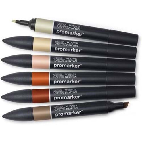 Winsor&Newton Promarker Toprak Tonları Seti (6 renk)
