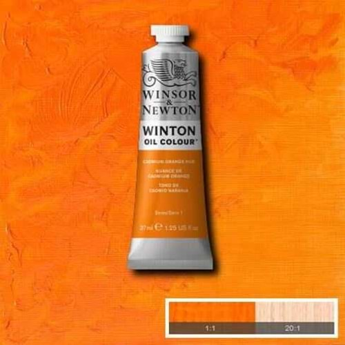 Winsor&Newton Winton Yağlı Boya 37ml Cadmium Orange Hue 090 (4)