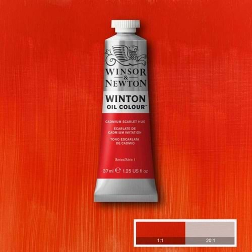 Winsor&Newton Winton Yağlı Boya 37ml Cadmium Scarlet Hue 107