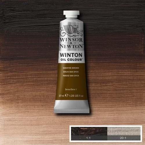 Winsor&Newton Winton Yağlı Boya 37ml Vandyke Brown 676 (41)