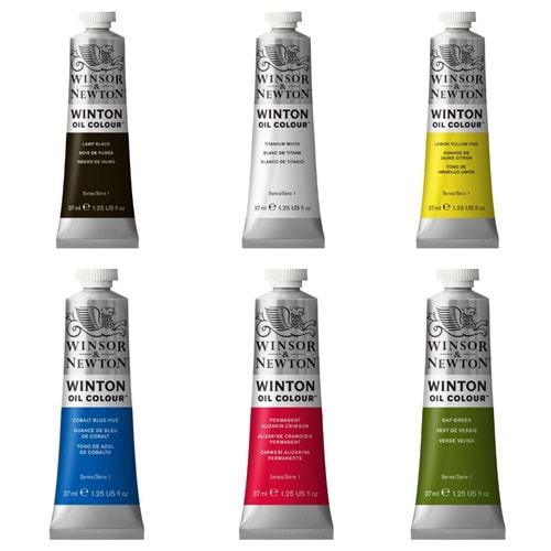 Art Tuval Winsor&Newton 6 Renk 37ml Winton Premium Yağlı Boya Seti Set 1