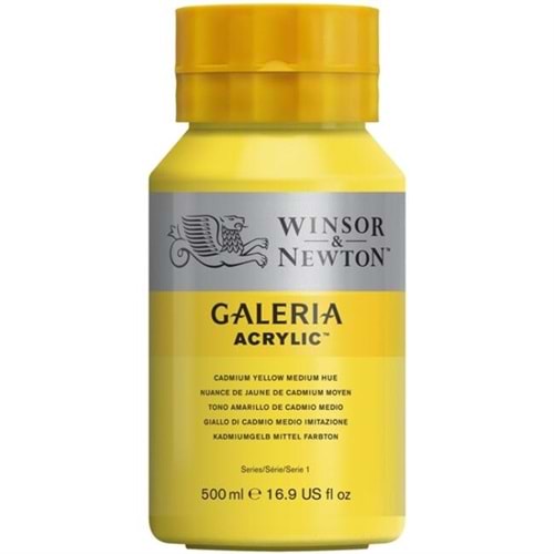 Winsor & Newton Galeria Akrilik Boya 500 ml Cadmium Yellow Medıum Hue 120