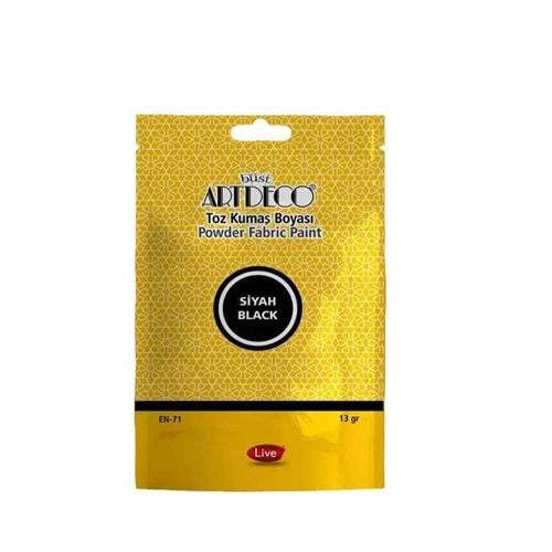 Artdeco Toz Kumaş Boyası 13gr Siyah 1118