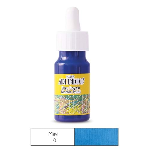 Artdeco Ebru Boyasi 30ml Mavi 10