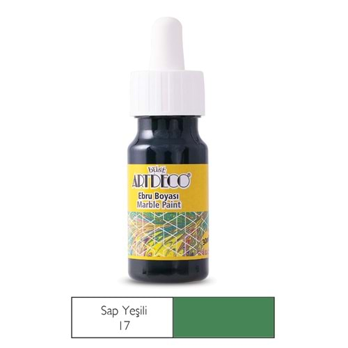 Artdeco Ebru Boyası 30ml Sap Yeşili 17