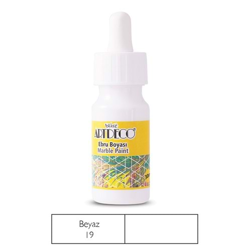 Artdeco Ebru Boyası 30ml Beyaz 19