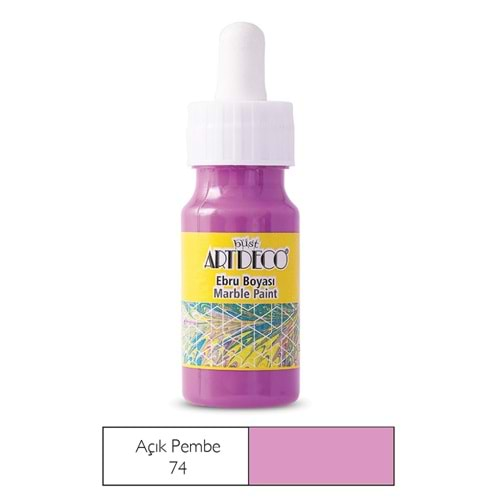 Artdeco Ebru Boyası 30ml Açık Pembe 74