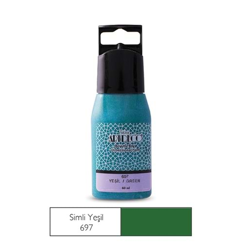 Artdeco Simli Boyutlu Boya 60ml Yeşil 697