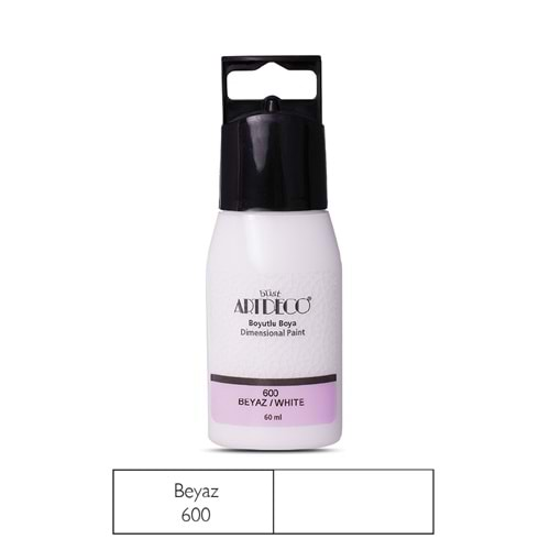 Artdeco Boyutlu Boya 60ml Beyaz 600