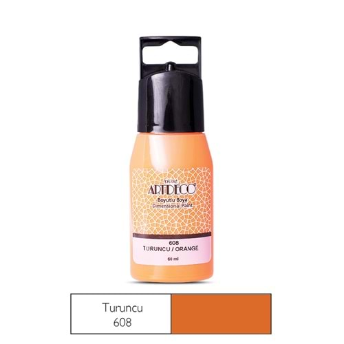 Artdeco Boyutlu Boya 60ml Turuncu 608