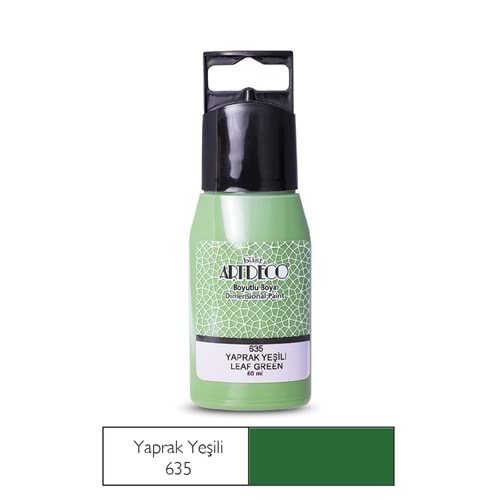 Artdeco Boyutlu Boya 60ml Yaprak Yeşili 635