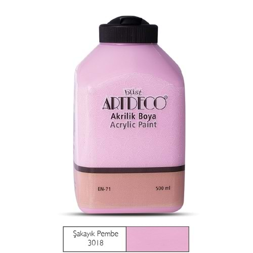 Artdeco Akrilik Boya 500ml Şakayık Pembe 3018