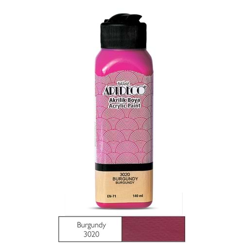 Artdeco Akrilik Boya 140ml Burgundy 3020