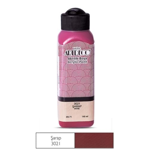 Artdeco Akrilik Boya 140ml Şarap 3021