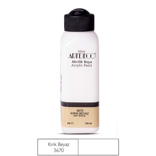 Artdeco Akrilik Boya 140ml Kırık Beyaz 3670