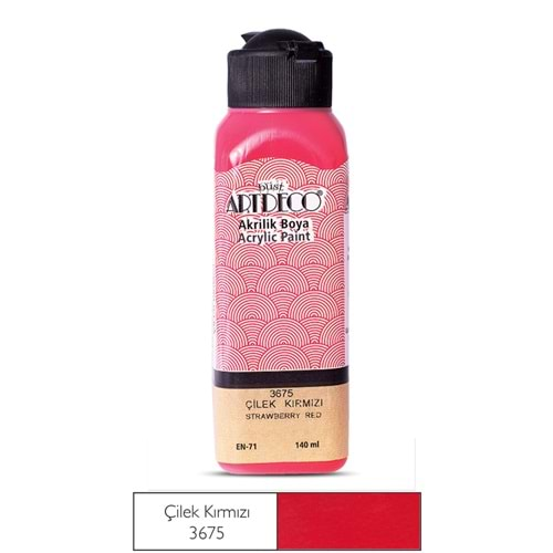 Artdeco Akrilik Boya 140ml Çilek Kırmızı 3675