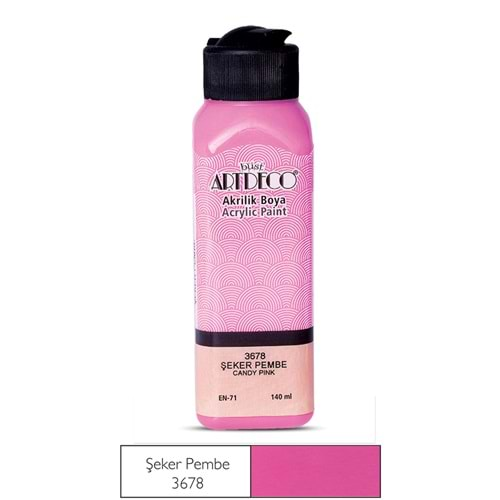 Artdeco Akrilik Boya 140ml Şeker Pembe 3678