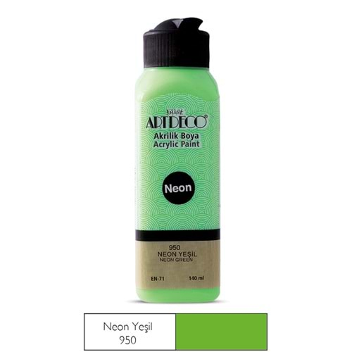 Artdeco Akrilik Boya 140 ml Neon Yeşil 950