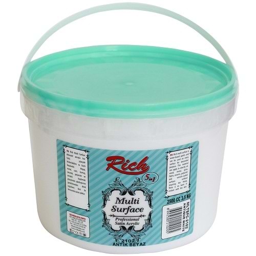 Rich Multi Surface Akrilik 2500cc (3,5kg) - 2102 Antik Beyaz