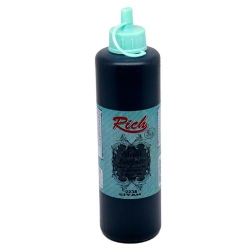 Rich Multi Surface Akrilik Boya 500ml 2238 Siyah