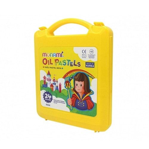 Monami Yağlı Pastel Boya 24 Renk Plastik Kutulu