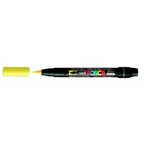 Uni Posca PCF-350 Boyama Markörü 1-10 mm Fırça Uç Sarı