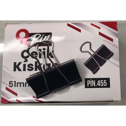 Pin Kıskaç Binder Klips Çelik 51 mm Adet Fiyatıdır.