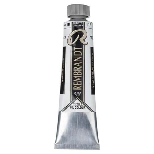 Rembrandt Yağlı Boya 40 ml Seri 1 Titanium White (Linseed Oil) 118