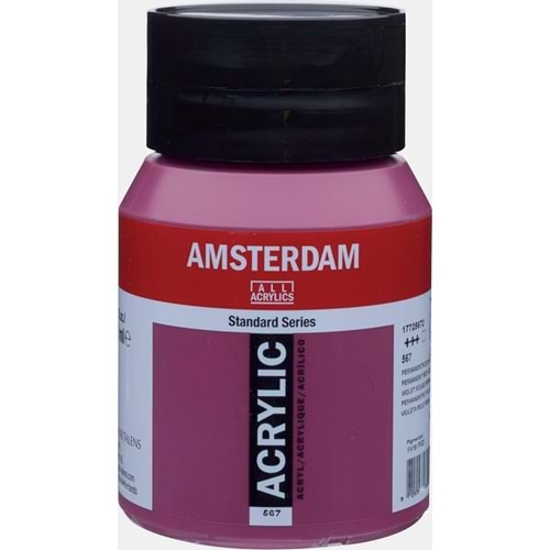 Talens Amsterdam Akrilik Boya 500 ml Permanent Red Violet 567