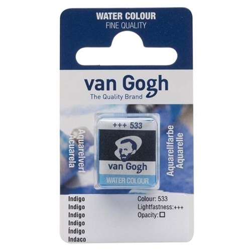 Talens Van Gogh Yarım Tablet Sulu Boya Indigo 533