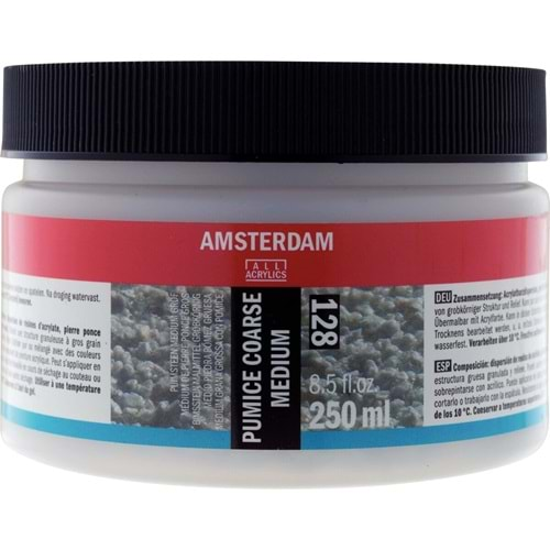 Amsterdam Pumice Coarse Medium Kalın Doku Pomza Medyum 250 ml 128