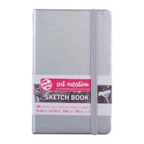 Talens Art Creation Sketch Book Eskiz Defteri 80 Yaprak 140 g 9x14 cm Shiny Silver