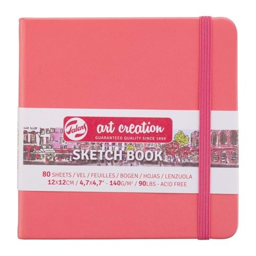 Talens Art Creation Sketch Book Eskiz Defteri 80 Yaprak 140 g 12x12 cm Mercan