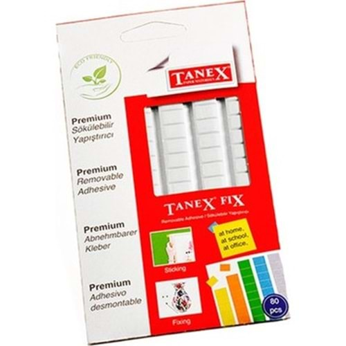 Tanex Sökülebilir Beyaz Fix Hamur Yapıştırıcı 80li 50 gr