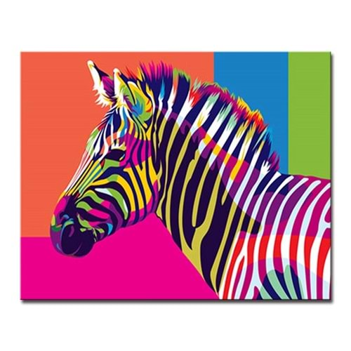 Sayılarla Boyama ZEBRA 40x50 cm