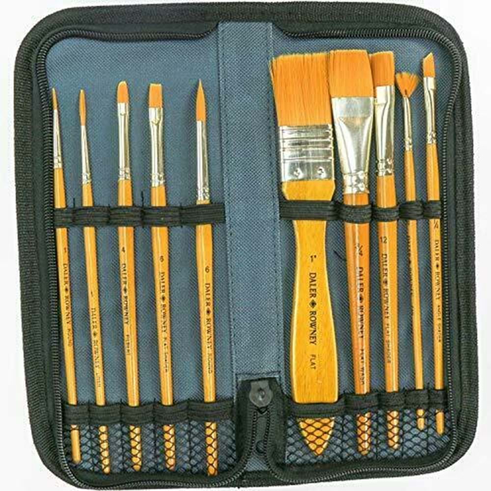 Daler Rowney Çantalı Fırça Set 10’lu