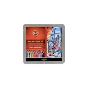 Koh-i Noor Polycolor Artist Kuru Boya Kalemi 48 Renk Metal Kutu