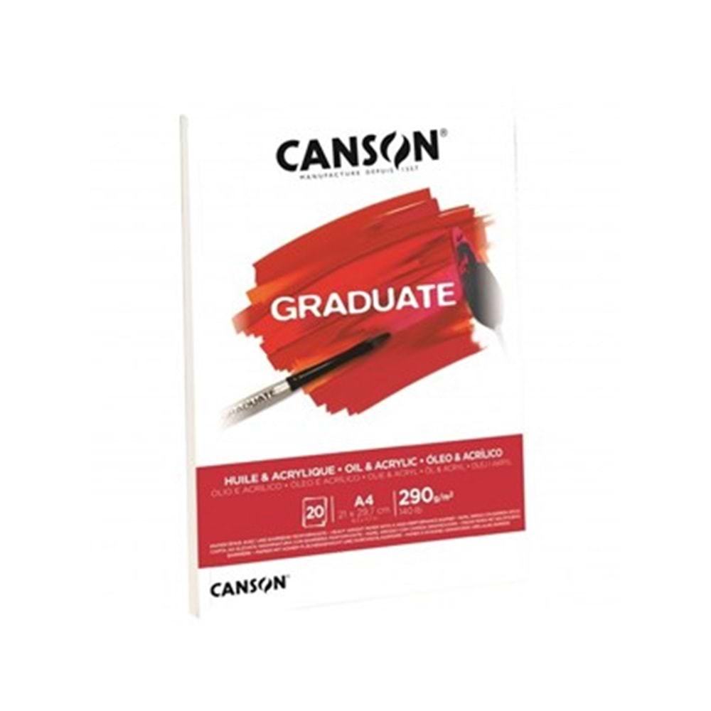 Canson Graduate Yagli Boya Akrilik Defteri A5 290 g 20 Yaprak