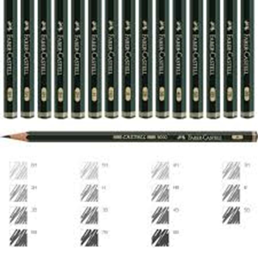 Faber Castell 9000 Dereceli Kursun Kalem 5H