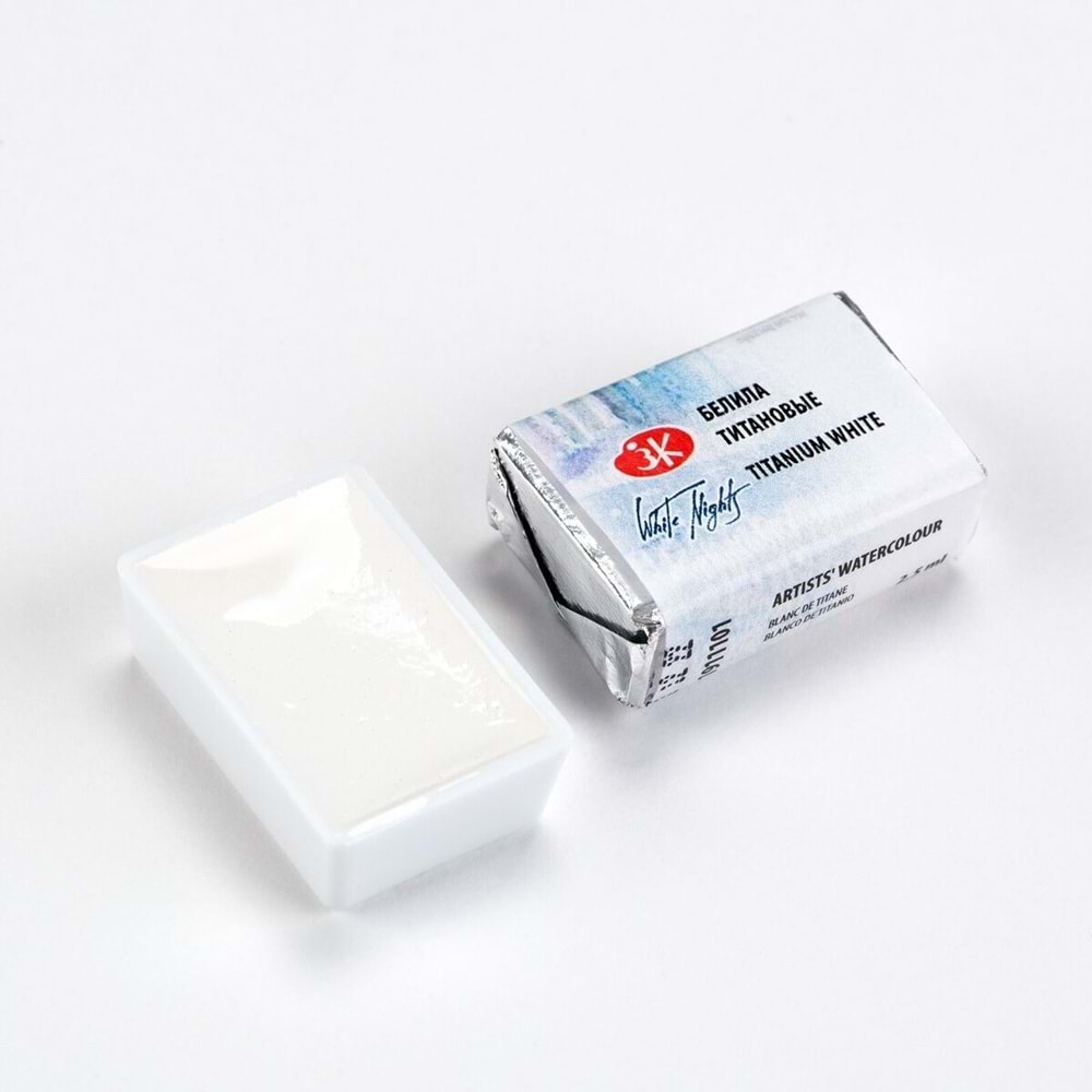 St. Petersburg White Nights Extra-Fine Tam Tablet Sulu Boya 2.5 ml Titanium White 101