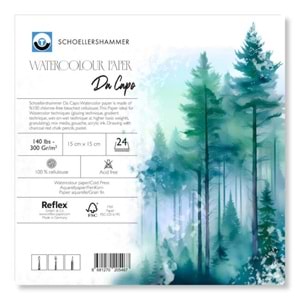 Schoellershammer Da Capo Cold Press Suluboya Defteri 300 gr 15x15 cm 24 Yaprak
